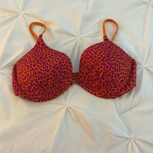 Venus bikini top orange multi color. Size D